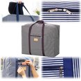 thumbnail image 3 of Bolsa de mano de gran capacidad engrosada de tela Oxford lavable Laklulu, bolsa de acabado móvil, 3 of 5