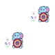 thumbnail image 3 of Bewildely Tablero de dardos de bola pegajosa para niños pequeños, montaje en pared interactivo, juego deportivo para interiores y exteriores, juguete, Tipo 1 2piezas Bewildely CBP444369, 3 of 5