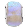 thumbnail image 2 of Rainbow Dichroic Glass Charm 925 Sterling Silver Antiqued Colored Reflection Charm - QRS1451, 2 of 5