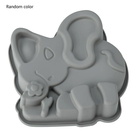 

Dasbsug Elephant Silicone Mold Owl and Frog Cupcake Topper Fondant Molds DIY Cake Decors