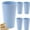 Cup Blue 5pcs, variant on JJBNSH Cereal Cups Whea-t Straw Cups Set 0f 5- Plastic Reusable Cups 17 oz Unbreakable Drinking Cup Reusable Dishwasher Safe Water Plastic Glasses Colorful Clearance