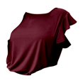 thumbnail image 3 of QASIEATN Women's Trendy Essentials Clothing: Graceful Casual Sleeve T Shirt Neck Loose Fit Solid Color Summer Top Fall Fashion Outfits for Women, 3 of 4