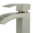 thumbnail image 2 of Bellaterra Home Palma Single Handle Bathroom Vanity Faucet with Drain without Overflow in Brushed Nickel, 2 of 3