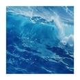 thumbnail image 4 of HAOXIT Ocean Waves Tablecloth Water Print Square Table Cover Ocean Party Table Cloths for Beach Pool Birthday Under The Sea Party Decorations Supplies 36*36, 4 of 8