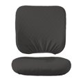 thumbnail image 1 of 2 fundas lavables y elásticas para silla de oficina, protector de asiento antipolvo para silla de ordenador. Conjunto gris oscuro, 1 of 9