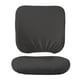 thumbnail image 1 of 2 fundas de asiento de oficina de poliéster lavables, protector de silla con cierre de seguridad. Conjunto gris oscuro, 1 of 9
