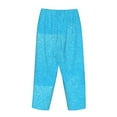 thumbnail image 5 of Balery Sky Blue Glitter print Women's Pajama Pants,Ultra Lightweight Pjs,Lounge Pant-Large, 5 of 9