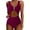 ZA Dark Purple, variant on Womens Swimsuits Two Piece Separate Bikini Set Color Block Beachwear Blue Women Bathing Suits L