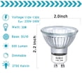 thumbnail image 3 of Bombillas halógenas MOFALA para calentar velas, 35 W, 110 V, 2 unidades, para calentador de cera, 3 of 7