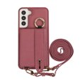 thumbnail image 5 of Decase Phone Case for Samsung Galaxy S22 5G Shockproof Anti-scratch PU Leather Wallet Cover with Stand Card Slot Ring for Samsung Galaxy S22 6.1 inch Women,Winered, 5 of 9
