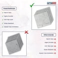 thumbnail image 5 of PowerSellerUSA Vinyl Self Adhesive Floor Tiles, 12x12 inches with 1.2 mm Thick 40-Pieces Contemporary Design Peel and Stick Floor Tile Stickers, Square Flooring Tiles for Kitchen, Light Gray Marble, 5 of 8