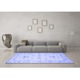 thumbnail image 3 of Ahgly Company Machine Washable Indoor Square Oriental Blue Traditional Area Rugs, 4' Square, 3 of 4