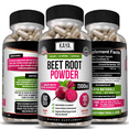 thumbnail image 2 of Kaya Naturals Organic Beet Root Powder Capsule 1300mg per Serving Aids in Healthy Circulation, 2 of 6