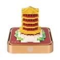 thumbnail image 2 of Regalo creativo Decoración de escritorio Torre de grúa amarilla Calendario tallado en papel Notas estereoscópicas 3D Calendario de la Tierra, 2 of 6