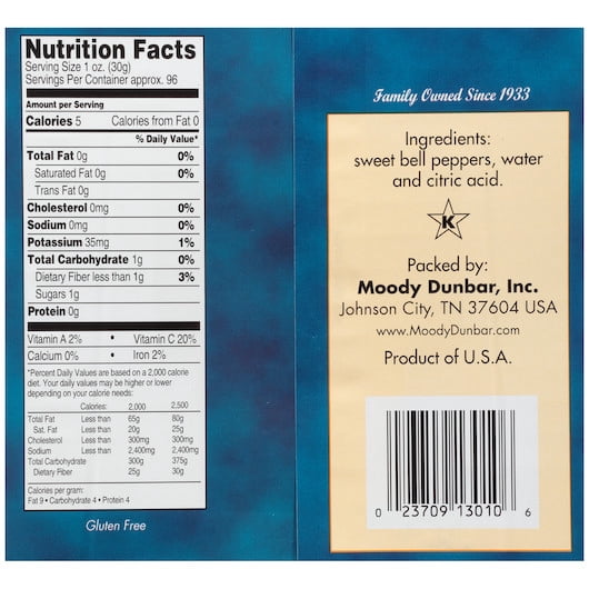 (Price/CASE)Dunbar 03045603060001 Mixed Pepper Strips