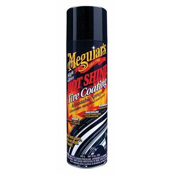 Meguiar's G-13815-6PK Hot Shine High Gloss Tire Coating - 15 oz., Case of 6