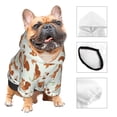 thumbnail image 3 of Fotbe Squirrel Playing Sudadera con Estampado para Perros Pequeños – Suéter con Capucha para Mascotas, Tela Suave de Forro Polar con Bolsillo-Small, 3 of 7