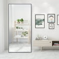 thumbnail image 3 of CISTEROMAN 65"x24" Full Length Mirror Floor Mirror Black Wall Mirror Large Full Body Mirror Standing Mirror, 3 of 8