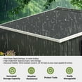 thumbnail image 5 of BaPiPro 10 x 12ft Metal Outdoor Storage Shed, Tool Shed with Lockable Door & Sloped Roof for Backyard & Patio, Black, 5 of 7