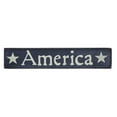 thumbnail image 5 of VHC Brands America Blue Wooden Sign 1.75x9, Independence Day Decor, Patriotic Text, Printed Tropical Wood Sign, Rectangle Shape, Americana, Faded Blue, 5 of 6