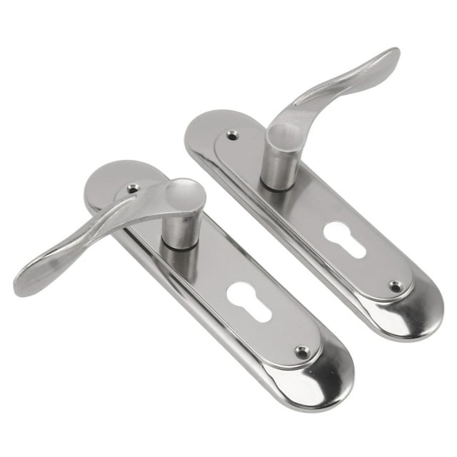 Manija Interior De Puerta, Palanca De Paso Fuerte Revestida Duradera Con Cerradura Para