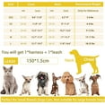 thumbnail image 6 of Enkarl Soft Small Dog Harness and Leash Set Step in Air Mesh Puppy Harness Leash Easy Walk Dog Harness Vest Adjustable Reflective No Pull Dog Harnesses for Small Dogs Cats (Yellow Grey, L), 6 of 8