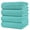 Aqua, variant on Aqua Waffle Weave Microfiber Bath Towels, 4 Pack, 30 x 60 In