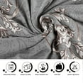 thumbnail image 4 of PiccoCasa 3 Pack Sofa Slipcover Stretch Thick Couch Cover, 1/2/3 Seater, Gray Flower, 4 of 6