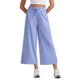 thumbnail image 1 of Pantalones CRZ YOGA Cropped Wide Leg 64 cm Azul Periwinkle M, 1 of 5