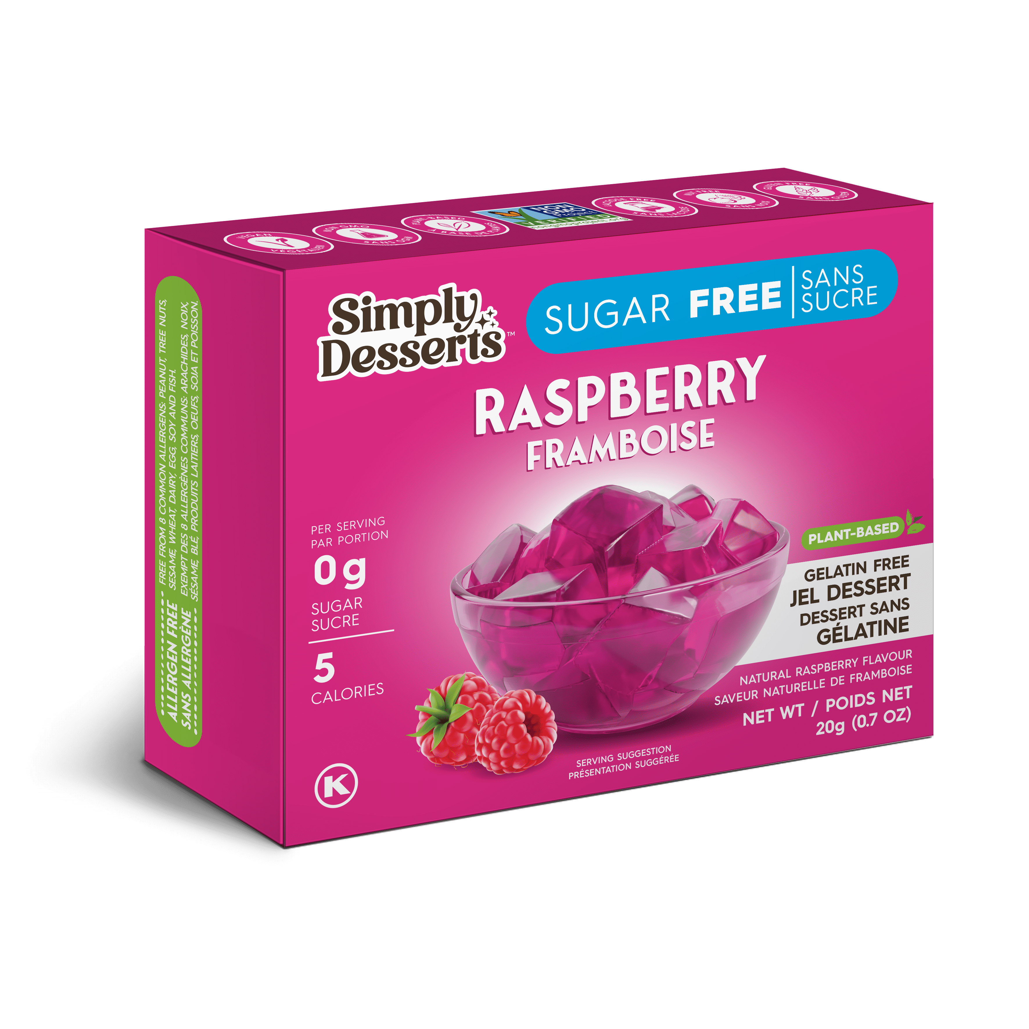 Simply Delish - Dessert Jel à la framboise, 20g