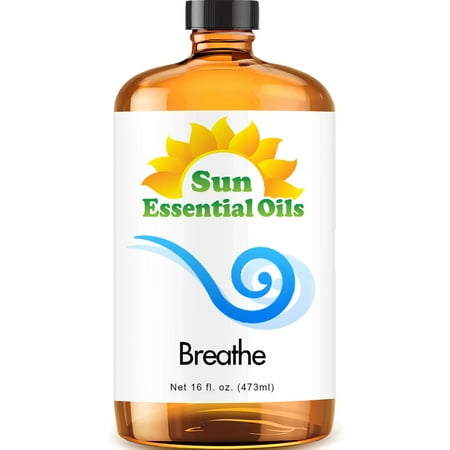Sun Essential Oils - Breathe Blend Essential Oil 16oz for Aromatherapy Diffuser Relieves Stress