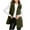 AG, variant on larppty Long Fleece Vest Women Sleeveless Sherpa Jacket Winter Cloting for Women Warm Button Down Coat Outerwear (AG, L)