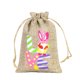 thumbnail image 2 of Bolsa de regalo de Pascua con cordón de lino, adornos navideños, huevos de conejito, elementos para niños, Pascua, dulces, Halloween, otoño, decoración del hogar, adornos navideños, 2 of 6