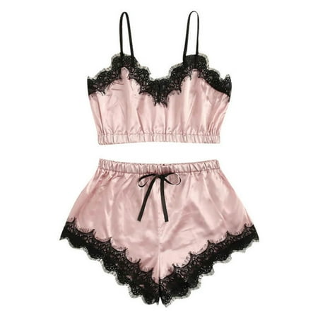 

Girl Lace Plain Negligee Underwear Comfortable and Charming Nightgown Gift for Girl Woman Girlfriend M Pale Pink