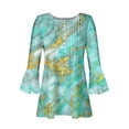 thumbnail image 4 of Ichuanyi liquidación femenina moda impresas impresas cascas en v con cuello corto cubo de camisetas sueltas de manga suelta ICHUANYI WER202308214654, 4 of 4