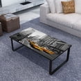 thumbnail image 1 of vidaXL Table Basse avec Plateau en Verre Rectangulaire, 1 of 4
