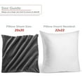 thumbnail image 3 of Nestl Velvet Throw Pillow Covers Solid Square Soft Decorative Pillow Cover for Sofa, 18" x 18", Charcoal Gray, Pack of 4, 3 of 8