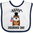thumbnail image 3 of Inktastic Happy Groundhog Day February Boys or Girls Baby Bib, 3 of 4