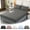 Black, variant on Lwlmwt Washed Cotton Full Cover Bed Cover,Dust-proof Cover,Anti-slip Bed Sheet,Full-cover Fitted Sheet for Bedroom,Guest Room,Dorm