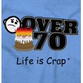 thumbnail image 2 of Over 70 Birthday Idea Funny Celebrate Plus Size Crewneck Graphic Tee Shirt Brisco Brands 3X, 2 of 5