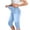 Light Blue, variant on Purcolt Faux Denim Capri Pants for Women High Waisted Stretchy Jean Capris Pull on Jeggings Casual Denim Capri Leggings