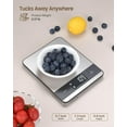 thumbnail image 5 of RENPHO Digital Kitchen Food Scale, 7 Units with Tare Function, Stainless Steel, 11lb, 5 of 8
