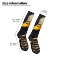 thumbnail image 2 of Rateoe Duck Bones Pattern Women’s Knee High Crew Socks,Trouser Socks Comfortable, Breathable, Moisture-Wicking and Soft, 2 of 6