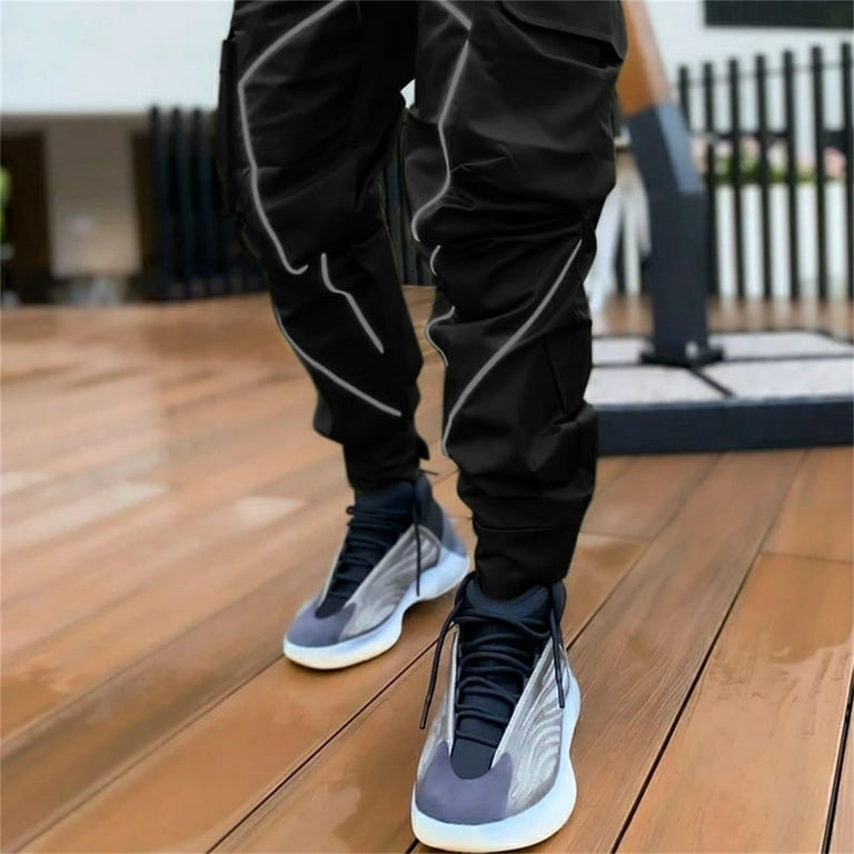Black reflective pants