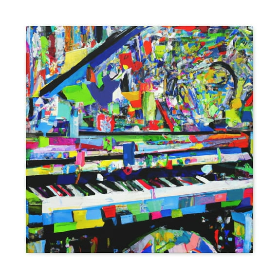 Piano in Expressionism. - Canvas