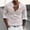 Beige, variant on Men's Casual Striped Long Sleeved Round Neck Half Button Pullover with Pocket Top Beige