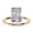 Rose Gold, variant on Hidden Halo Engagement Ring for Women, 2.50 Carat (ctw) Radiant and Round Cut Lab Grown Diamond Solitaire Ring In 14K White Gold Over Sterling Silver F-G-H, SI Quality Ring Size-10