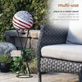 thumbnail image 4 of Alpine Corporation 10" Diameter Indoor/Outdoor Glass Mosaic Gazing Globe Yard Decoration, Patriotic Design, 4 of 7