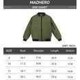 thumbnail image 6 of MADHERO Boys Bomber Jacket Flight Jacket Army Green size 10, 6 of 6