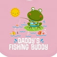 thumbnail image 4 of Inktastic Daddys Fishing Buddy Cute Frog Boys or Girls Baby Bib, 4 of 4
